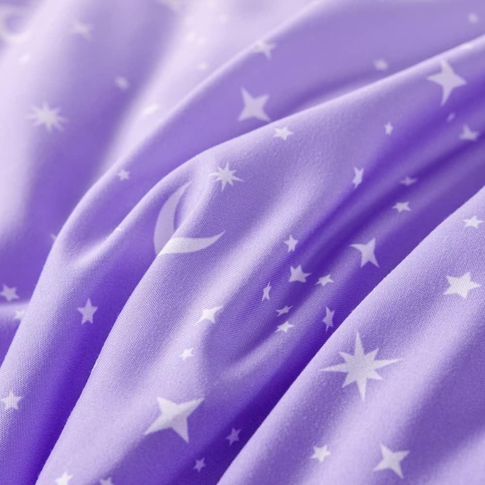URBONUR Girls Comforter Set Queen 6PCS Gradient