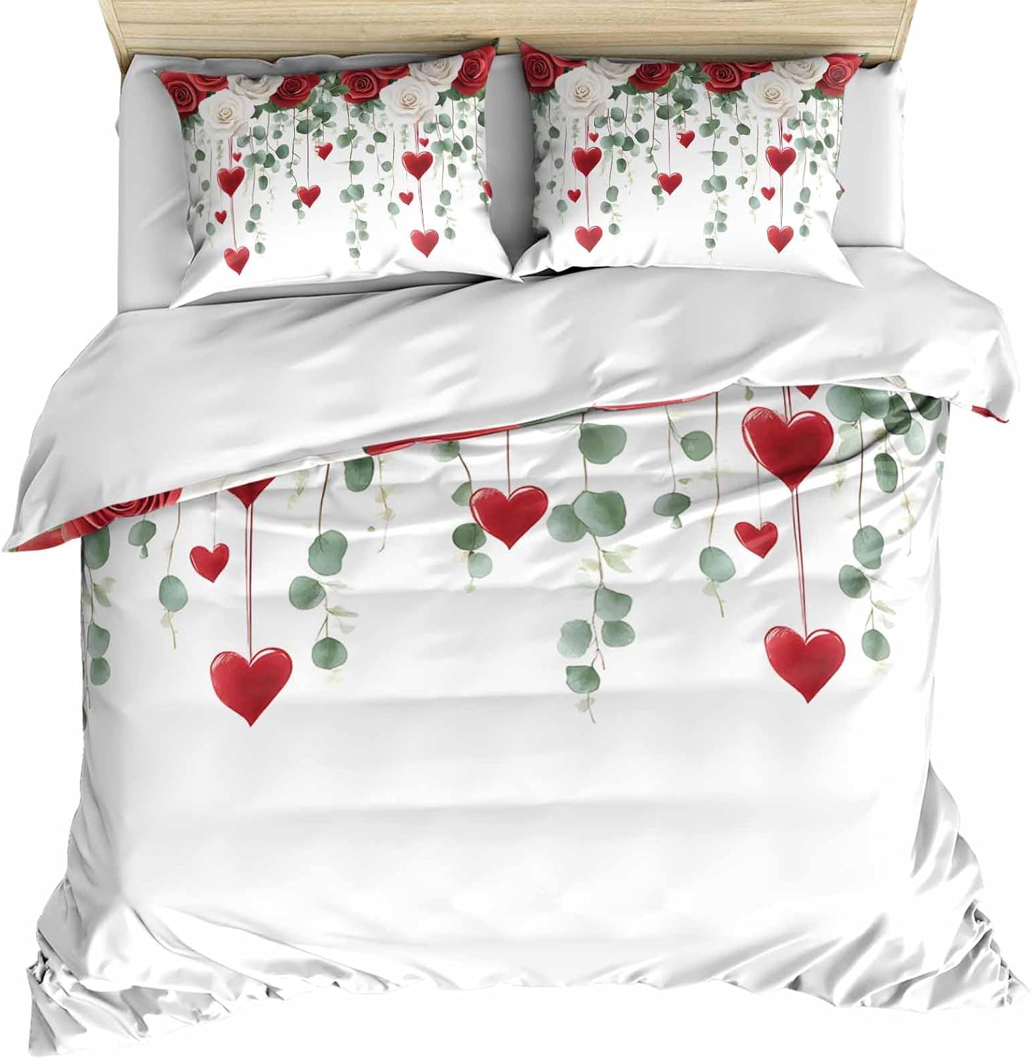 ZOE GARDEN Valentines Bed Duvet Cover Twin Set