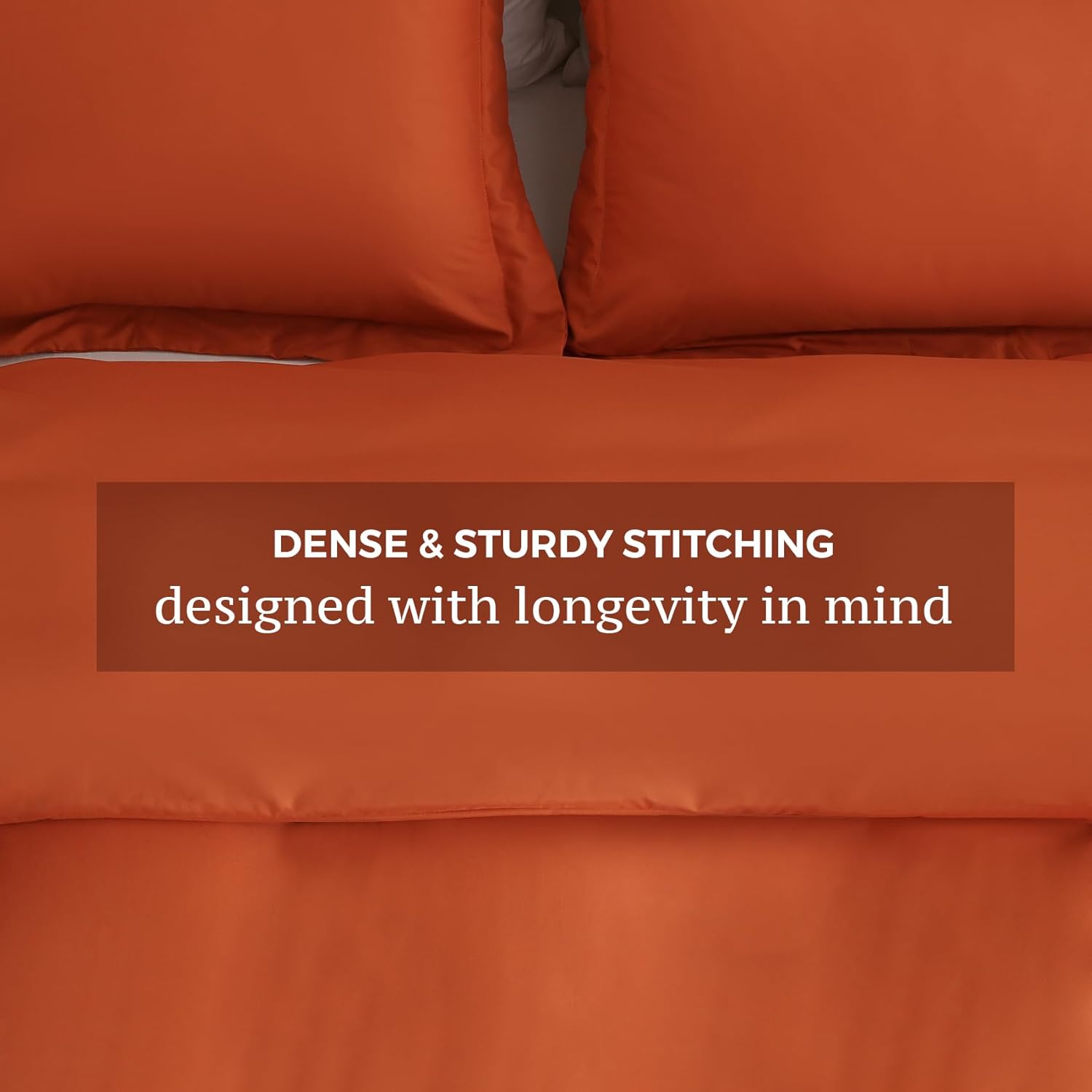 JSD Burnt Orange Duvet Cover Set Twin Size 2 Piece
