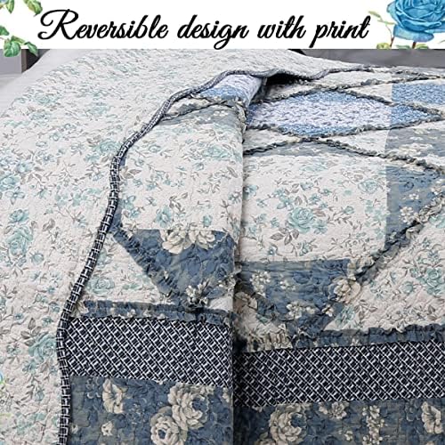 Cozy Line Home Fashions Reversible Cotton Quilt Bedding Set