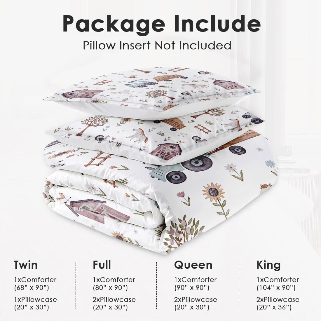 WeCozy Twin Size Comforter Set with Pillowcase