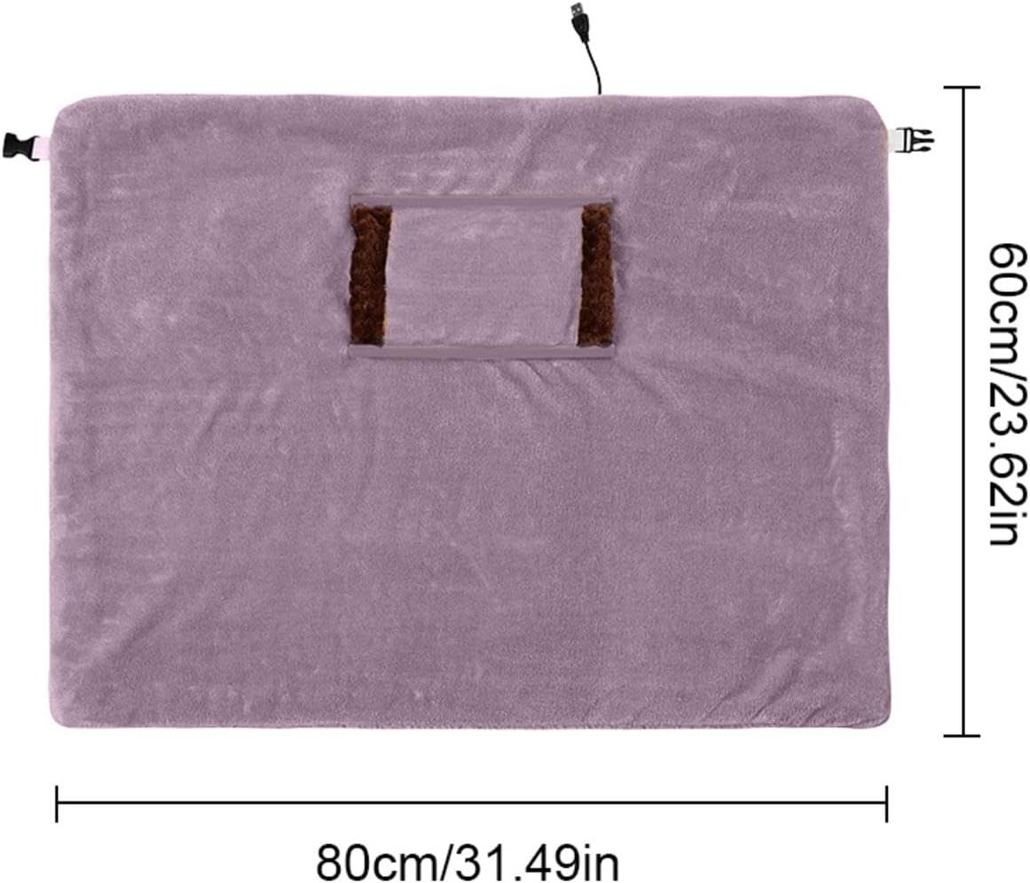USB Rechargeable Electric Throw Blanket with Temperature Control