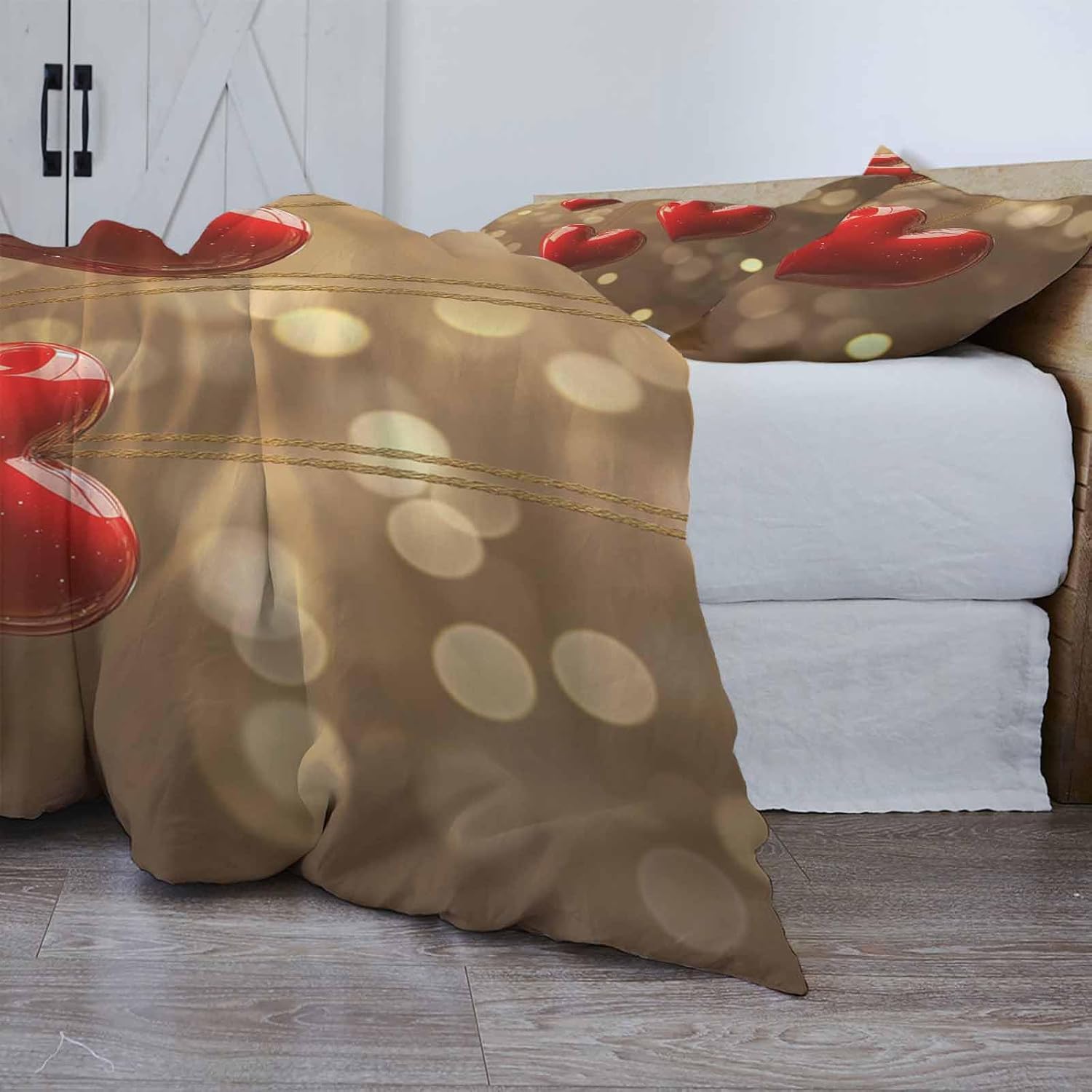ZOE GARDEN Valentines Day Bed Duvet Cover Set 3 Piece