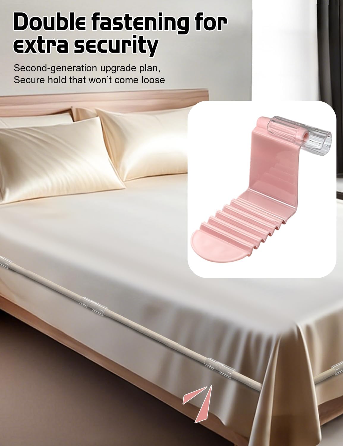 Fizzest Sheet Clips for 3 Beds 24 Straps and Clips Included