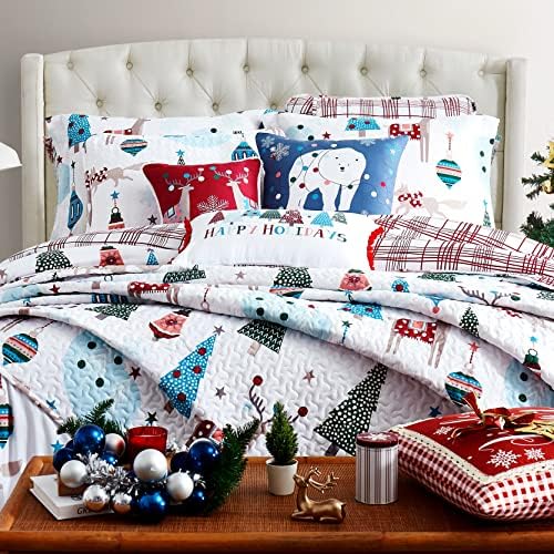 Winter Wonderland Christmas Comforter Set Twin 5-Piece