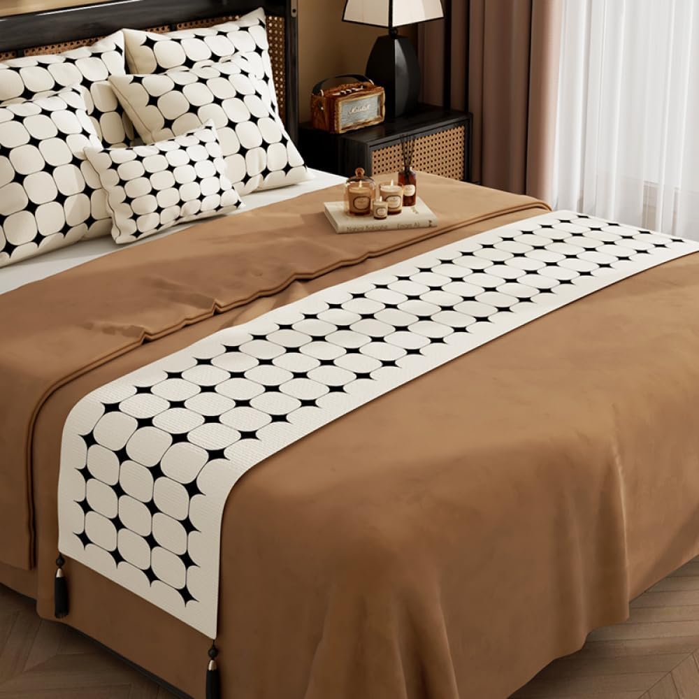 HSTANGKY Hotel Bed Runner Scarf Bedspread