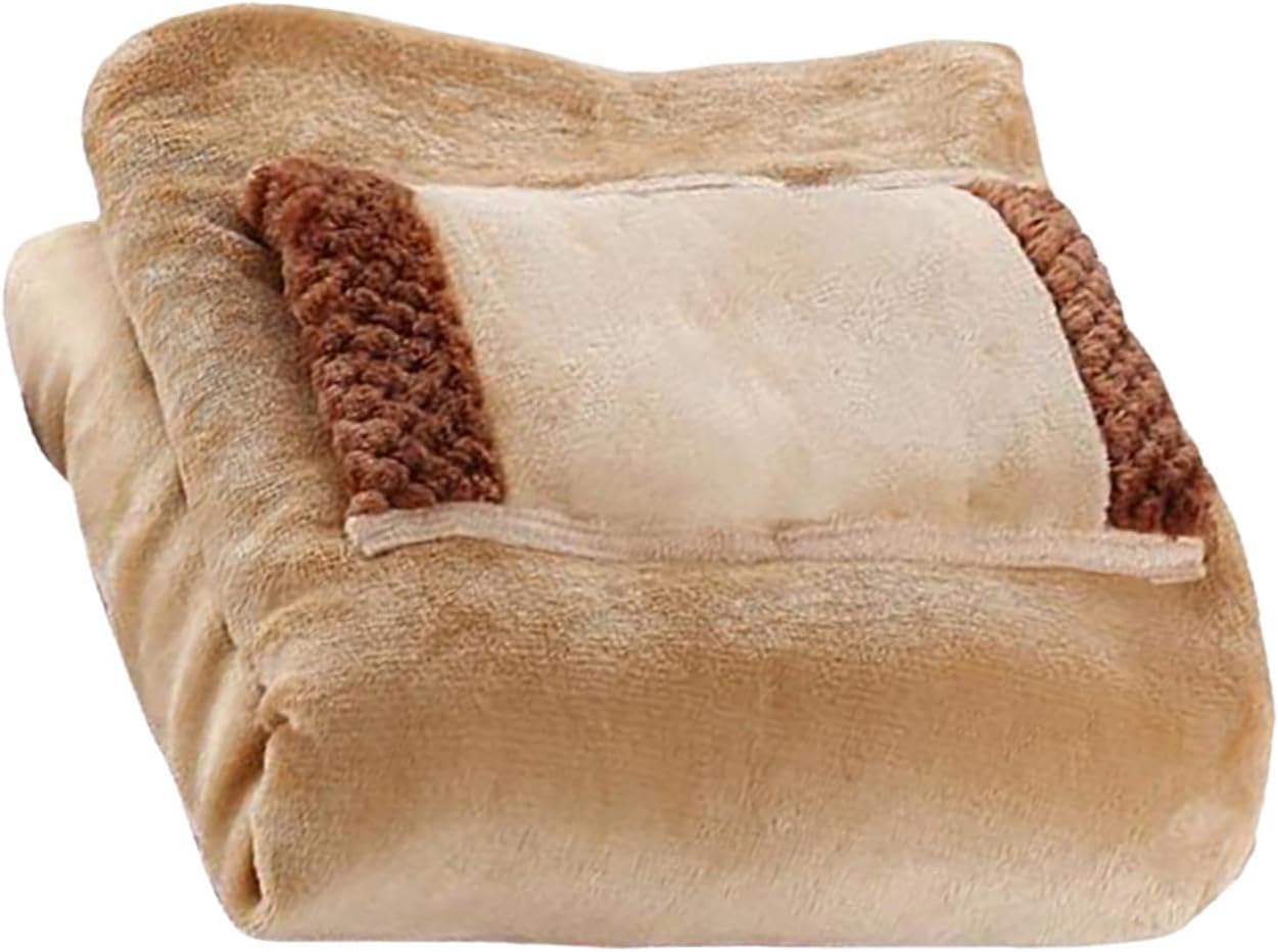USB Rechargeable Heated Blanket with Weighted Design for Cozy Comfort