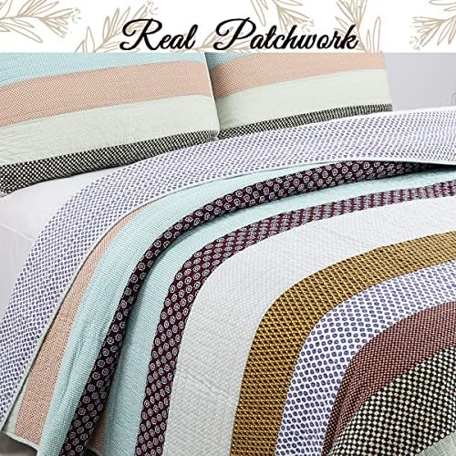 Cozy Line 100 Cotton Reversible Quilt Set