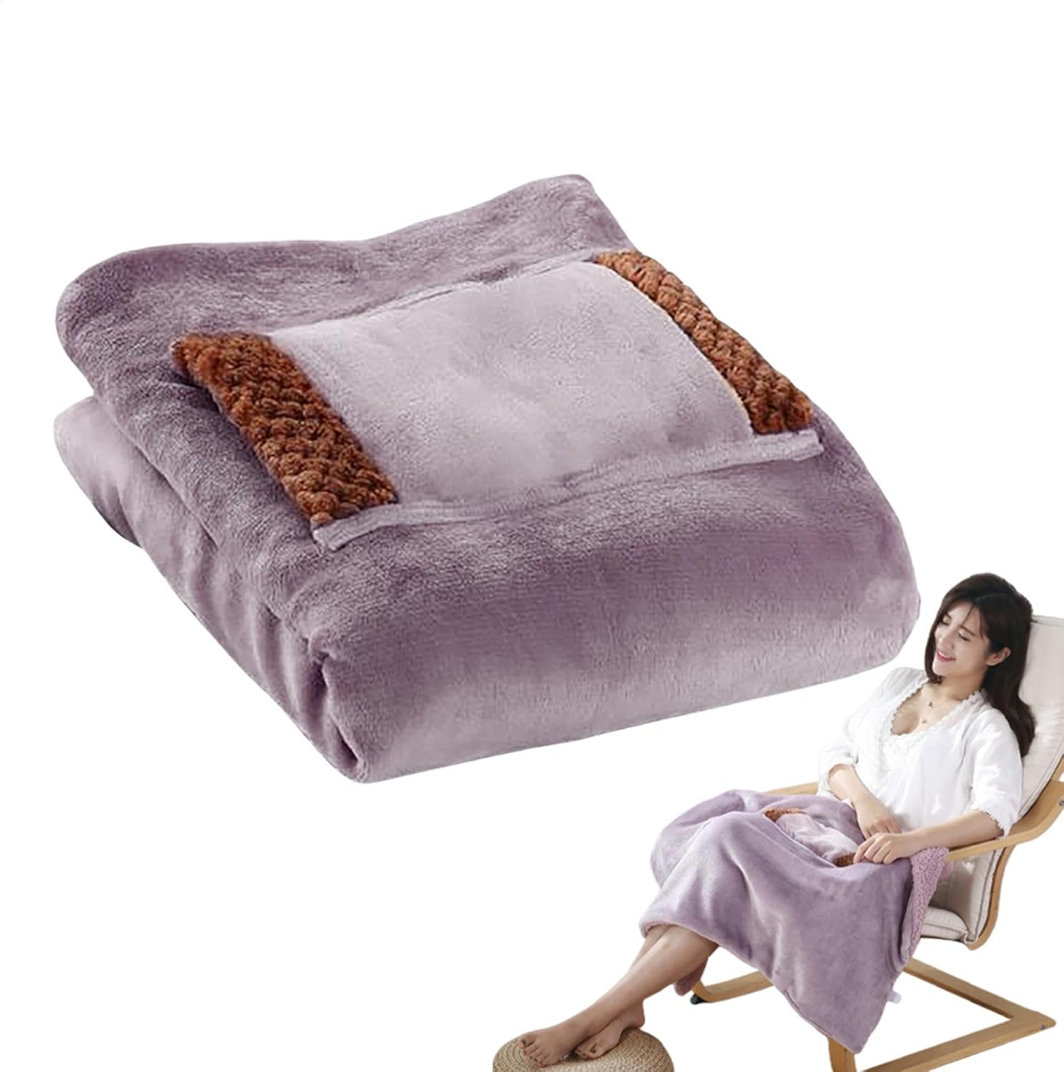 Libaroud Heated Throw Blanket with USB Rechargeable