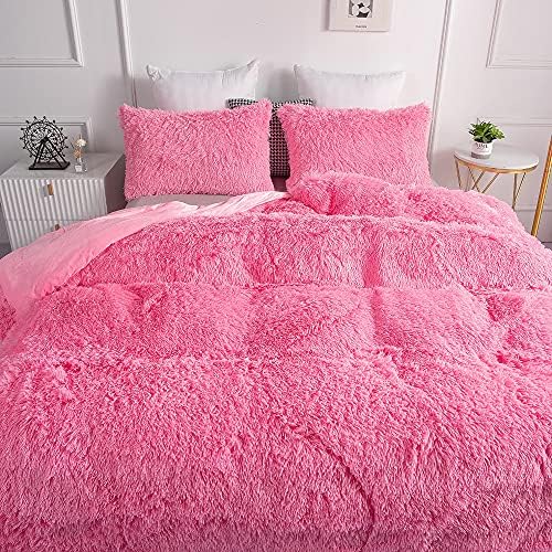 Chovy Faux Fur Plush Comforter Set Twin Full