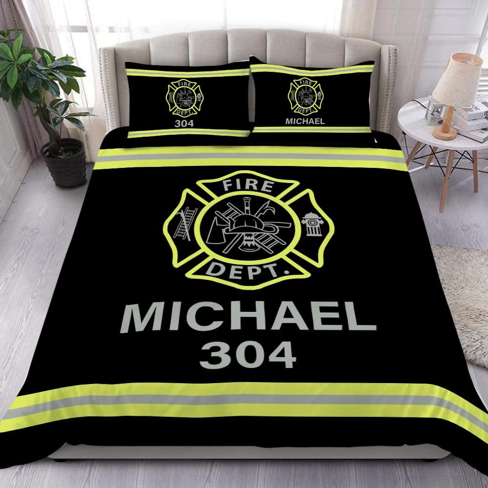CAPOZEN Firefighter Bedding Set for Kids and Adults