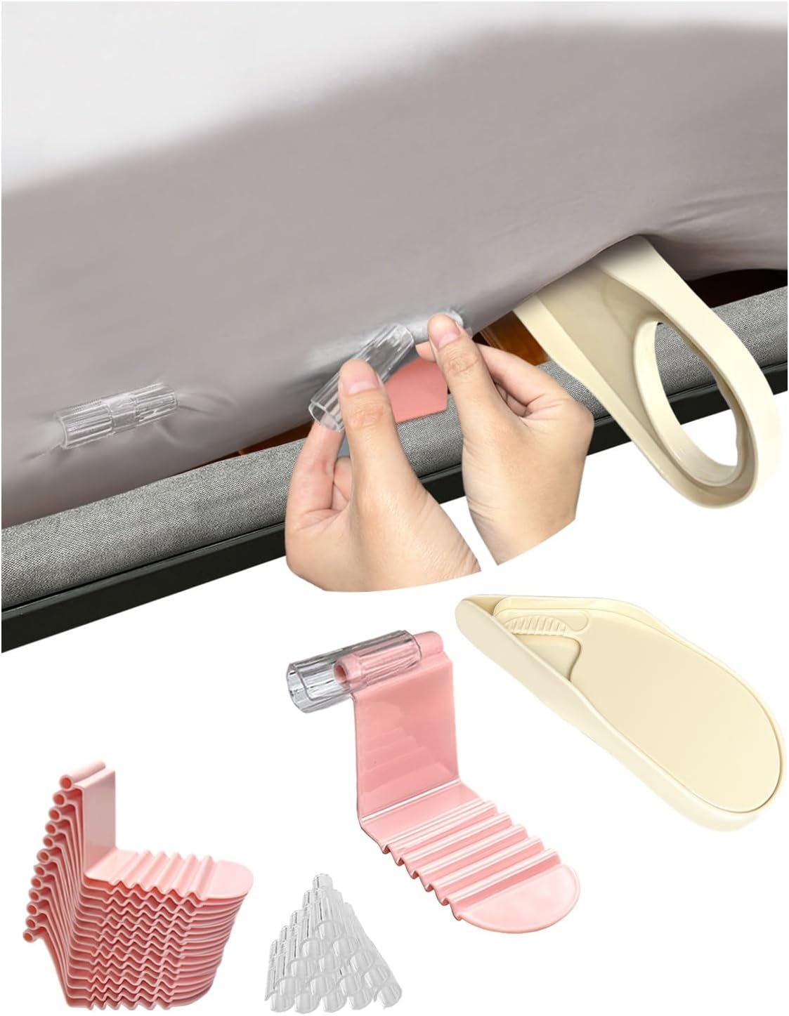Fizzest Sheet Clips for 3 Beds 24 Straps and Clips Included