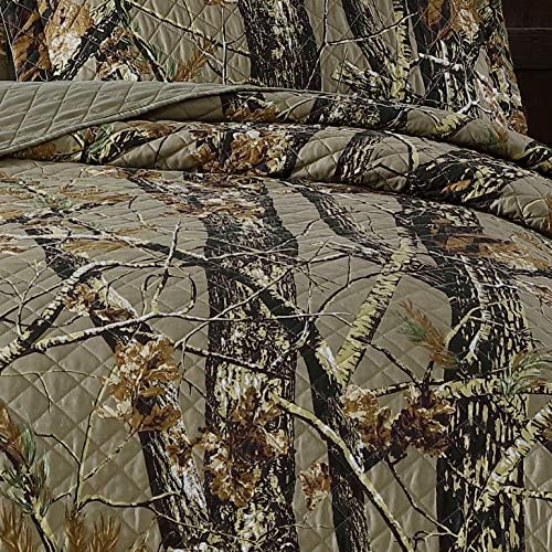 Chezmoi Salem 5-Piece Daybed Quilt Set - Forest Woods Camouflage