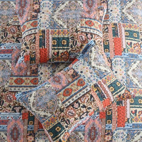VISIMISI Cotton Reversible Quilt Set King Size 1