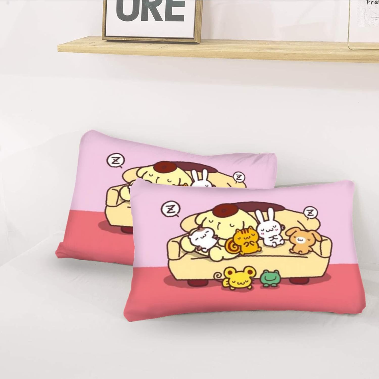 DIEZ Pompompurin Comforter Cover Set 3pc Pink Anime
