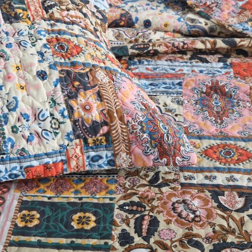 VISIMISI Cotton Reversible Quilt Set King Size 1