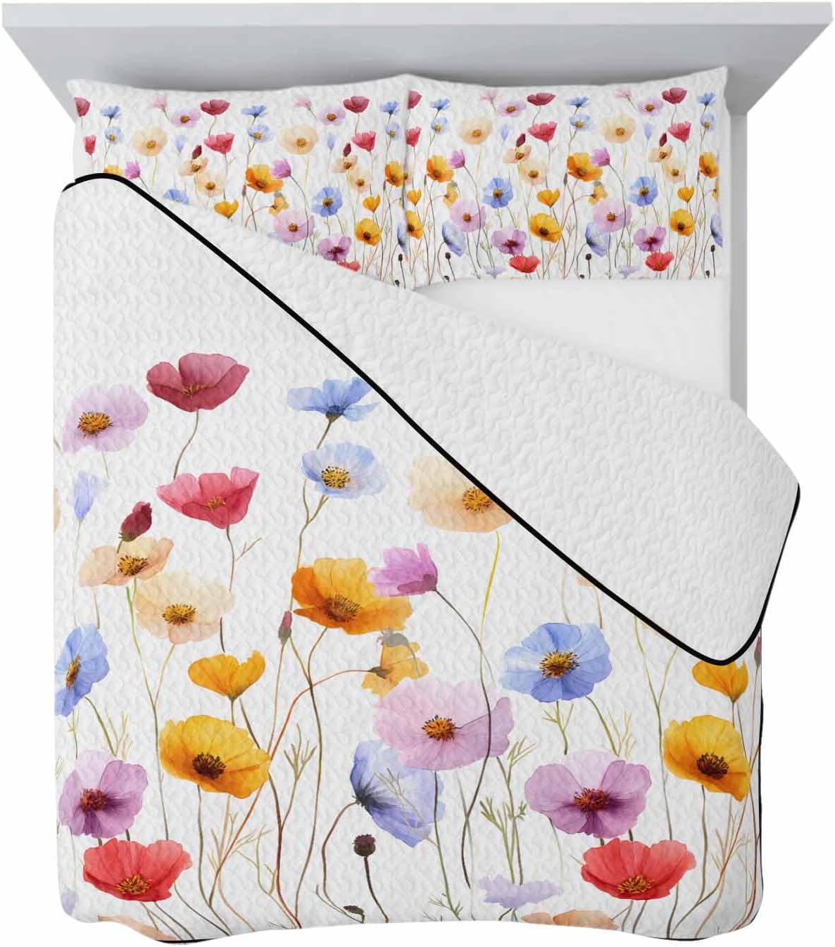 Onekaccu Spring Flowers Quilt Set 3 Pieces