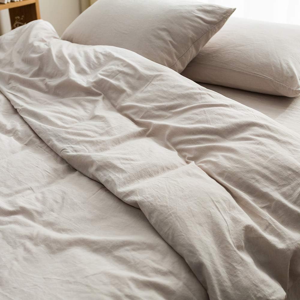MKXI Cotton Duvet Cover Set Twin Size