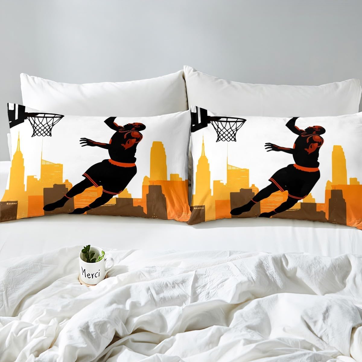 Erosebridal Ball Game Bedding Set for Boys Full Size