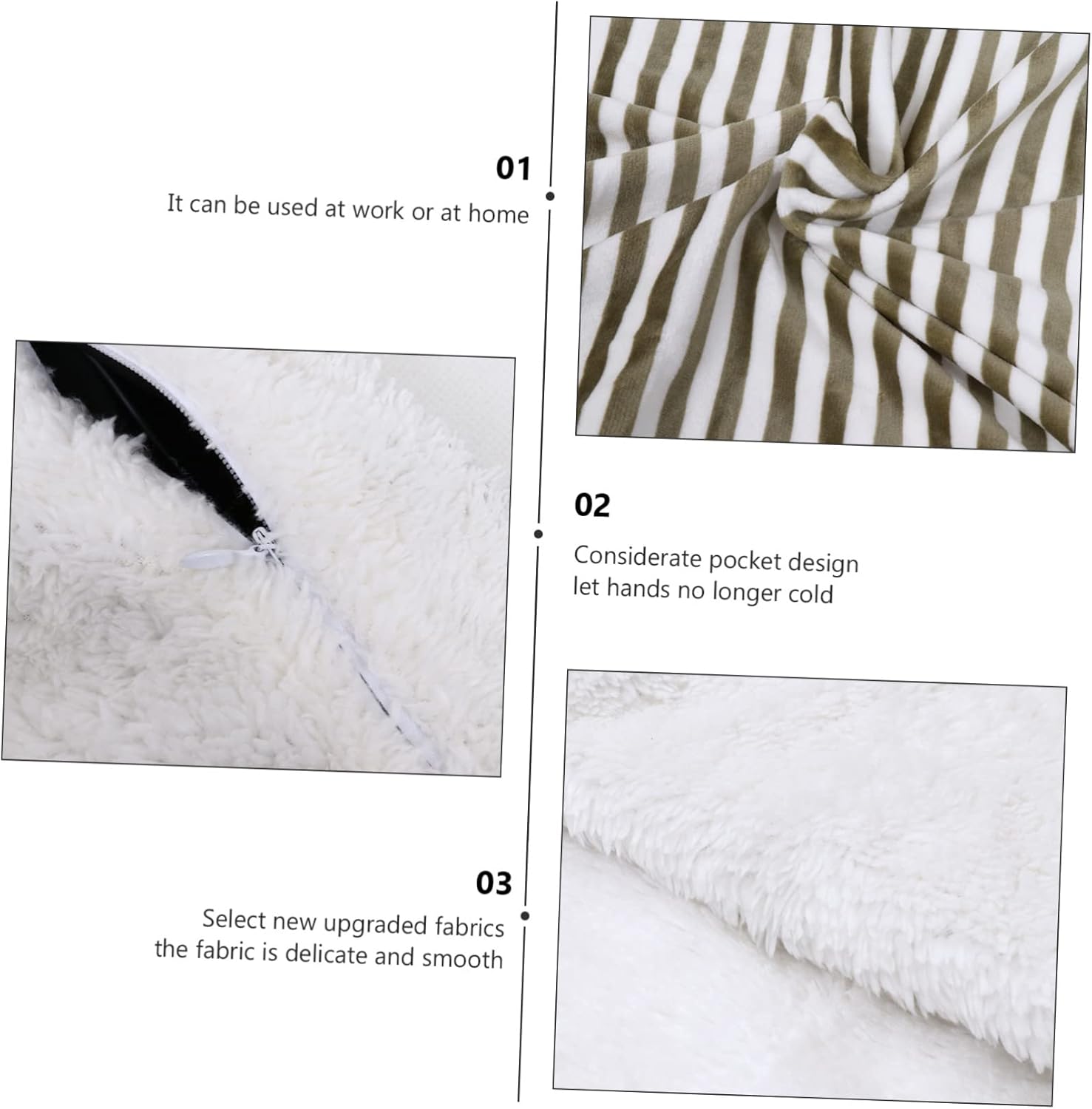 Zerodeko 1pc Electric Heated Blanket for Home and Travel