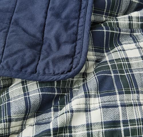 Chezmoi Collection Chad 3-Piece Plaid Quilt Set