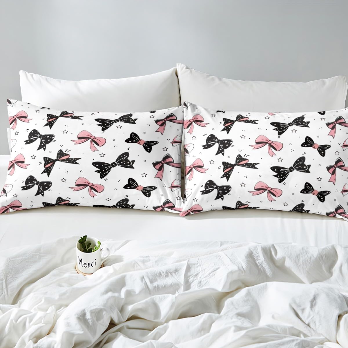 Feelyou Bowknot Bed Sheet Set for Girls 1
