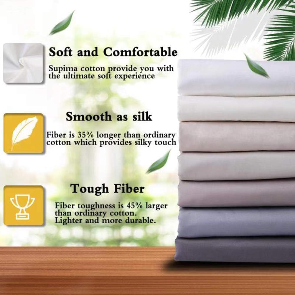 ELINEN 100 Supima Cotton King Sheet Set 4 pcs