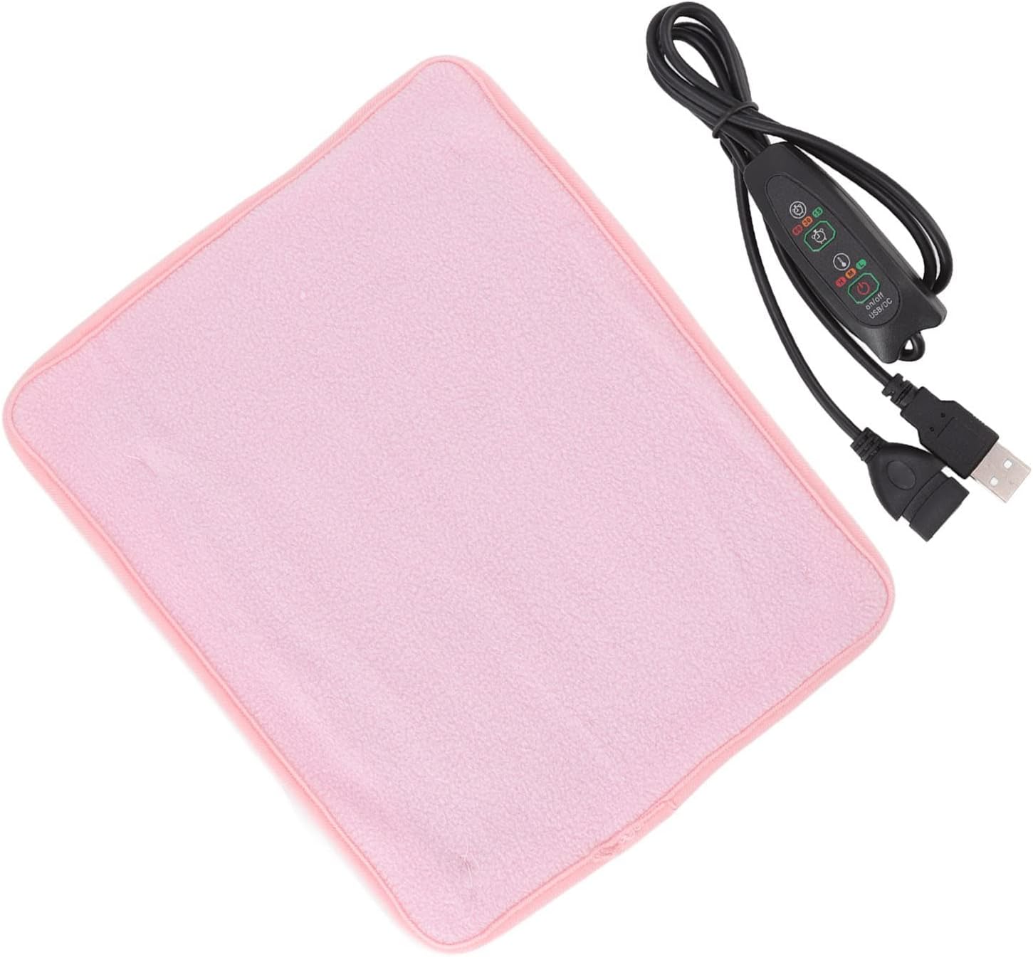 Septpenta Heated Throw Blanket with Multi Position Adjustment and Temperature Control Pink