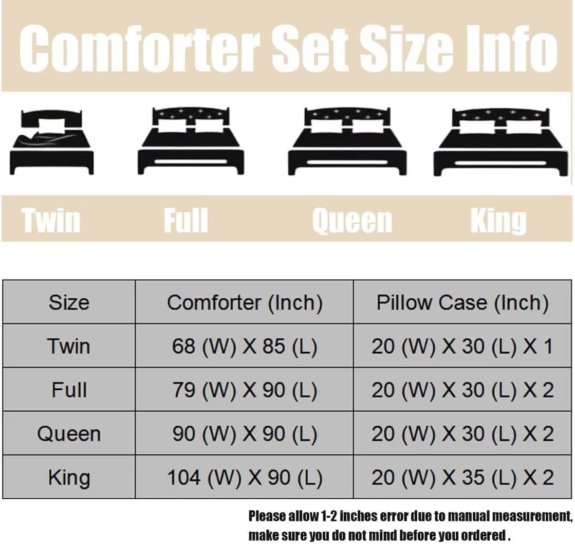 Kxry USA Flag Comforter Set Twin Size Quilt