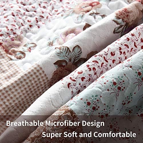 ENJOHOS 3-Piece Reversible King Quilt Set