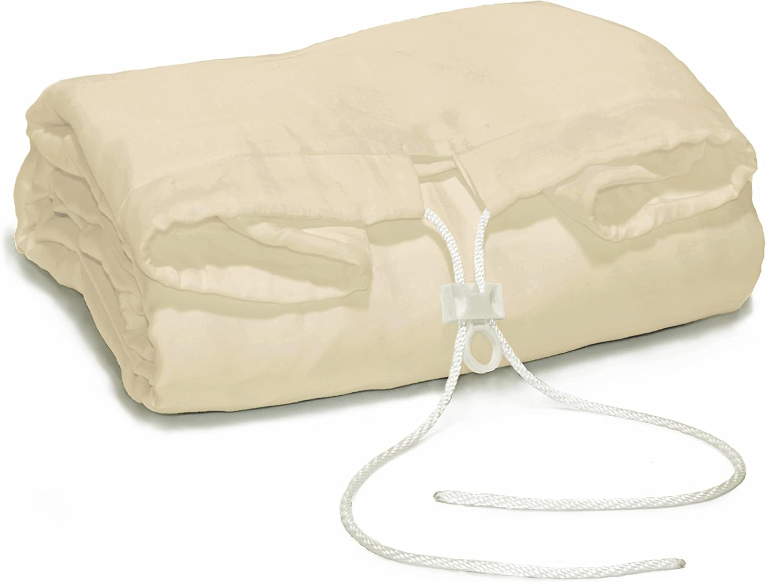 Comfy-Snug Twin XL Cream Microfiber Bed Sheet Set