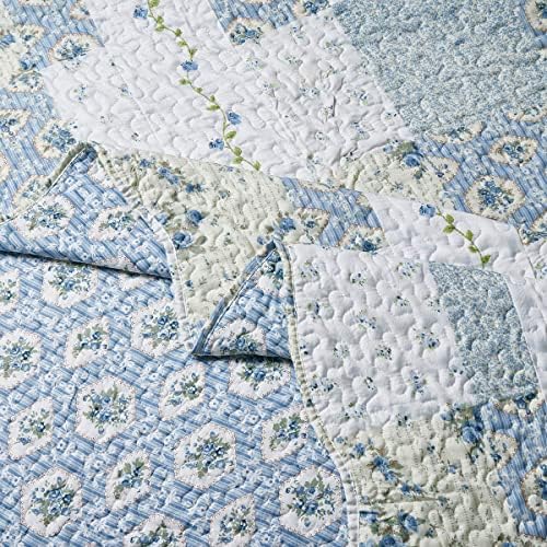 5-Pcs Bedspread Set Twin Microfiber Wrinkle-Free
