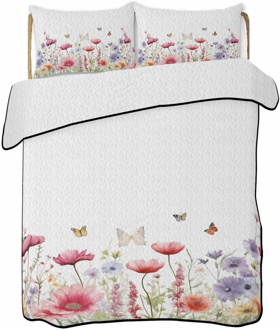TocaHome Summer Quilt Set Twin XL 68x98 Inch 1