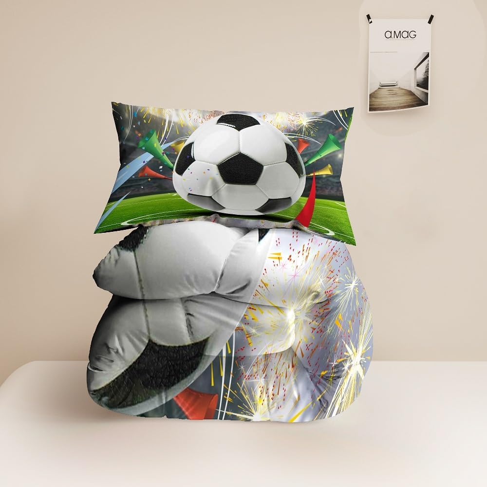 Namoxpa Football Comforter Set for Boys Queen Size
