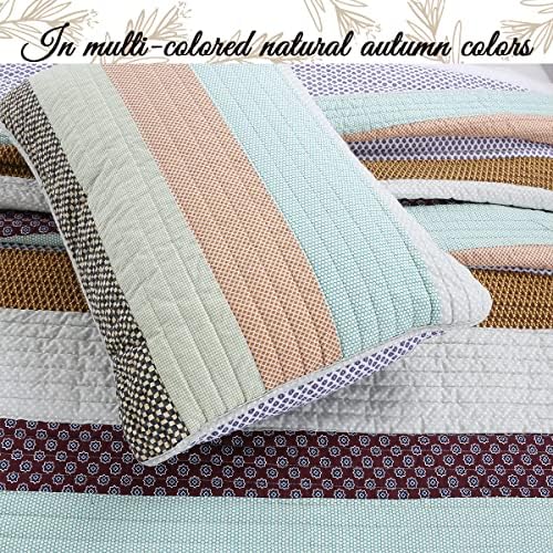 Cozy Line 100 Cotton Reversible Quilt Set