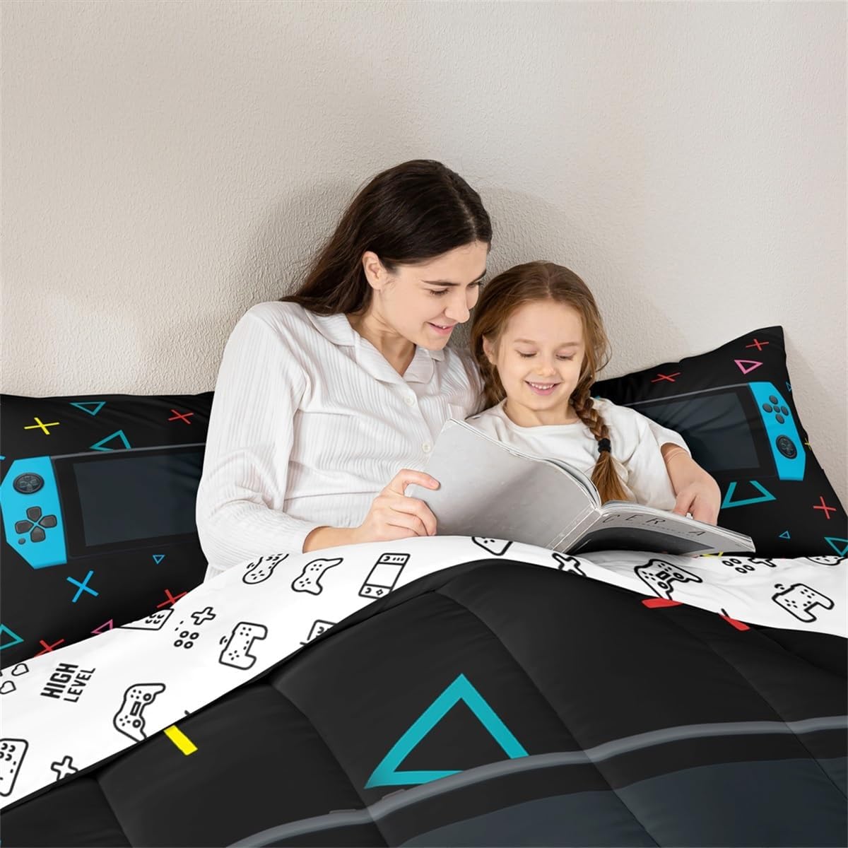 Feelyou Gamer Comforter Set for Boys Twin Size