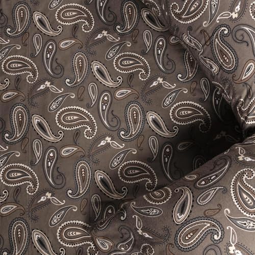 Superior Flannel Cotton Sheet Set Paisley or Solid Twin XL Charcoal