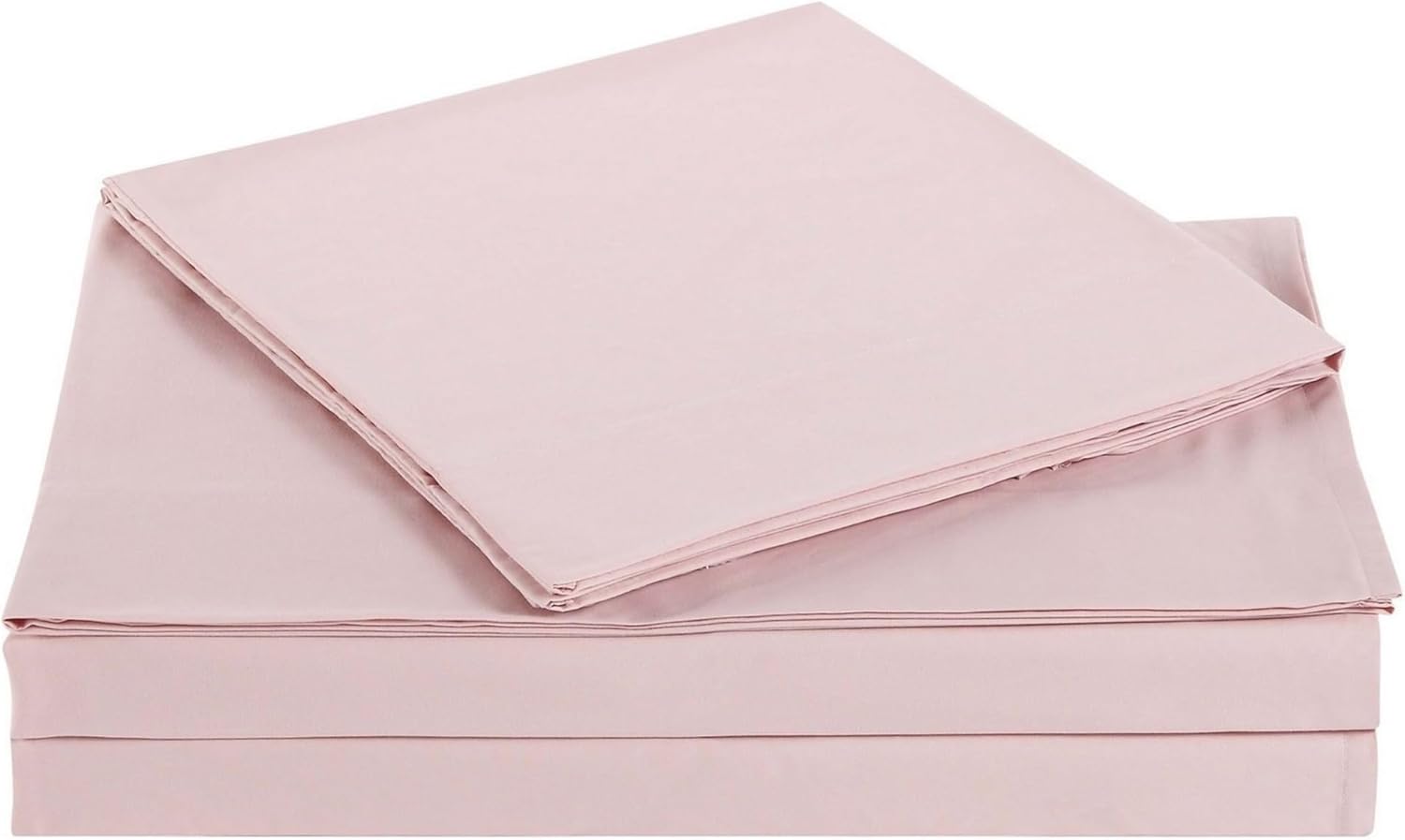 My World Solid 3-Piece Sheet Set Blush Twin XL 1