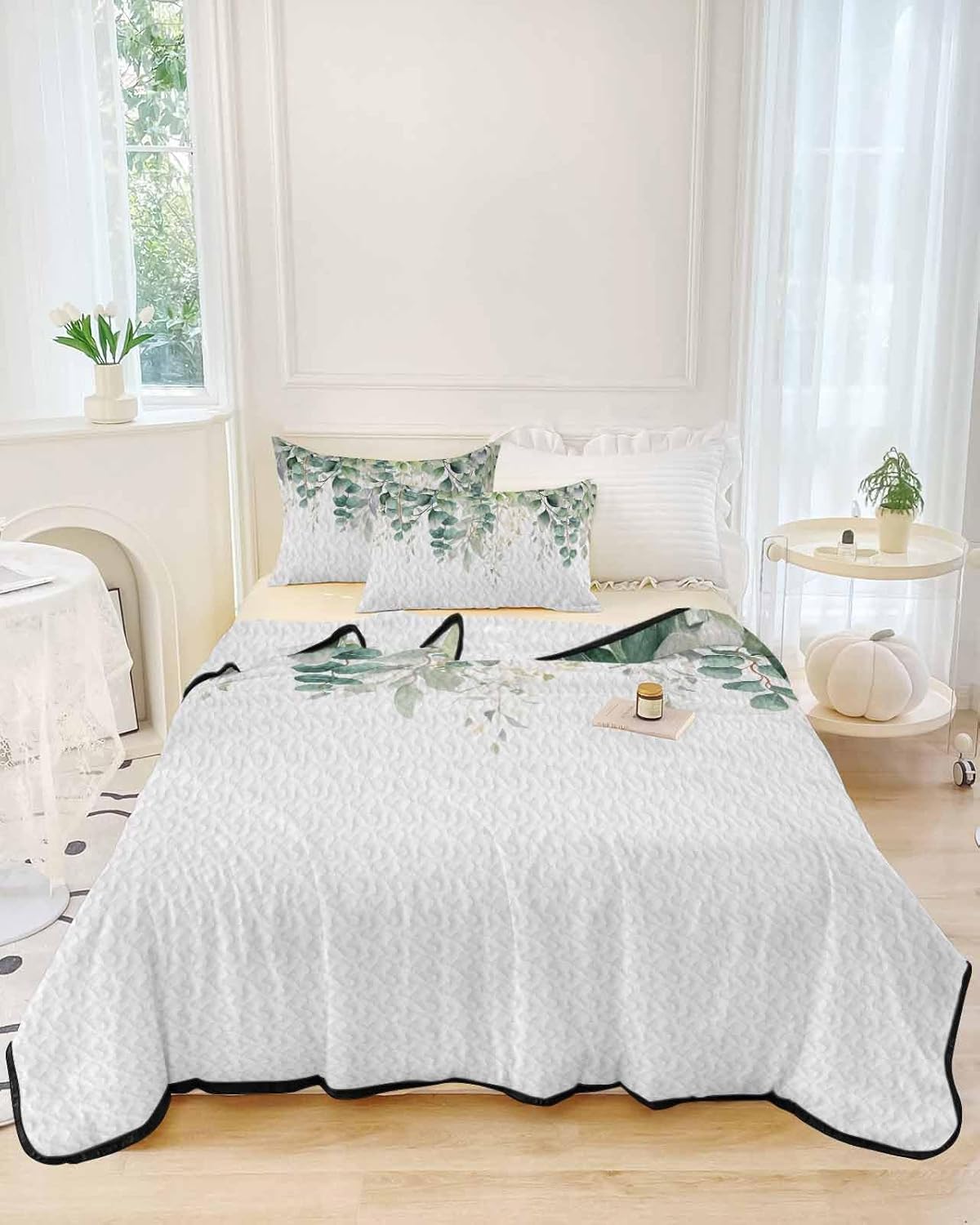 LEOKOTI Twin XL Quilt Set with 2 Pillow Shams 1