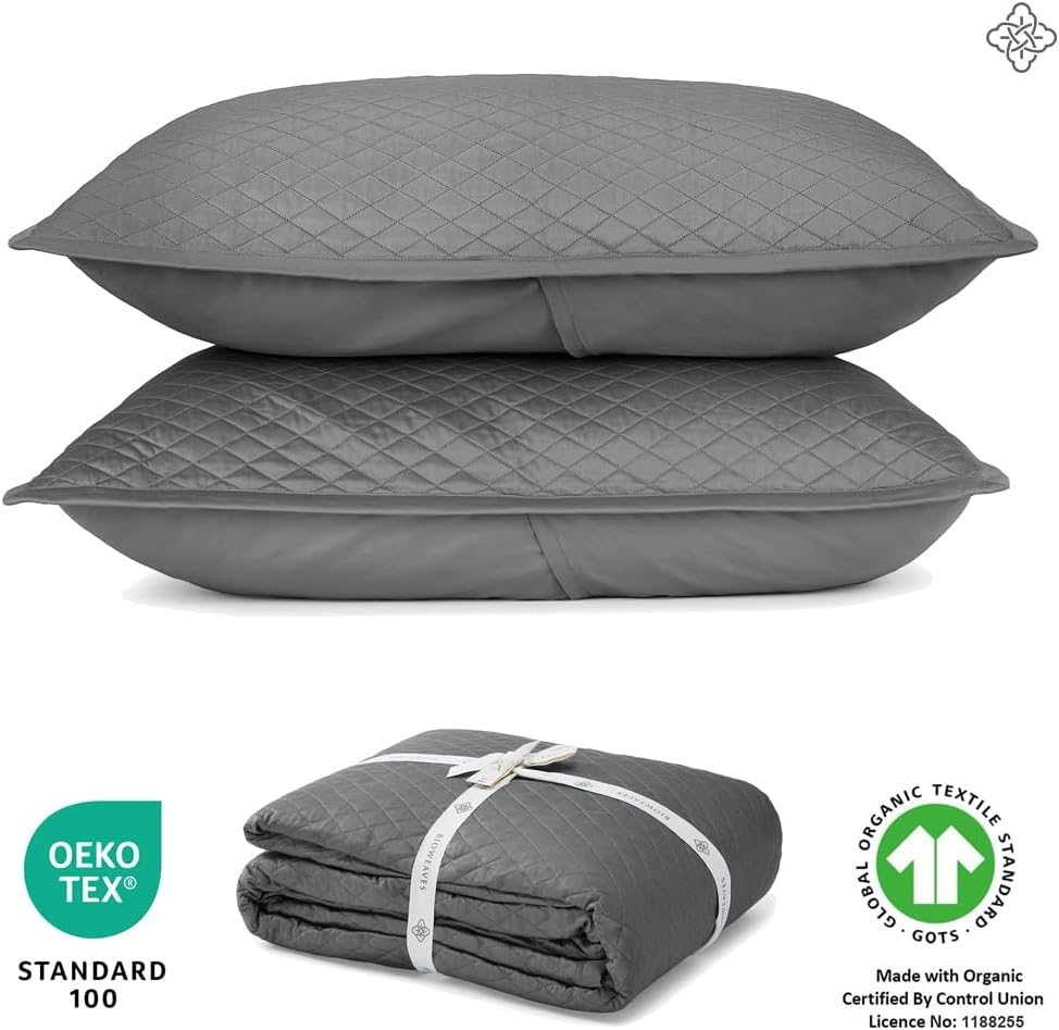 BIOWEAVES Organic Cotton Queen Quilt Set