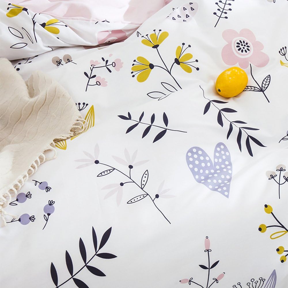 OTOB Soft Pink Floral Duvet Cover Set