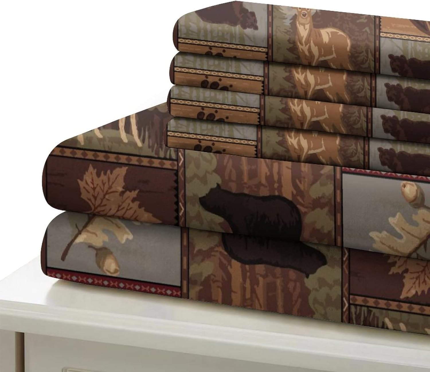 Black White Buffalo Plaid Quilt Set with Pillow Shams
