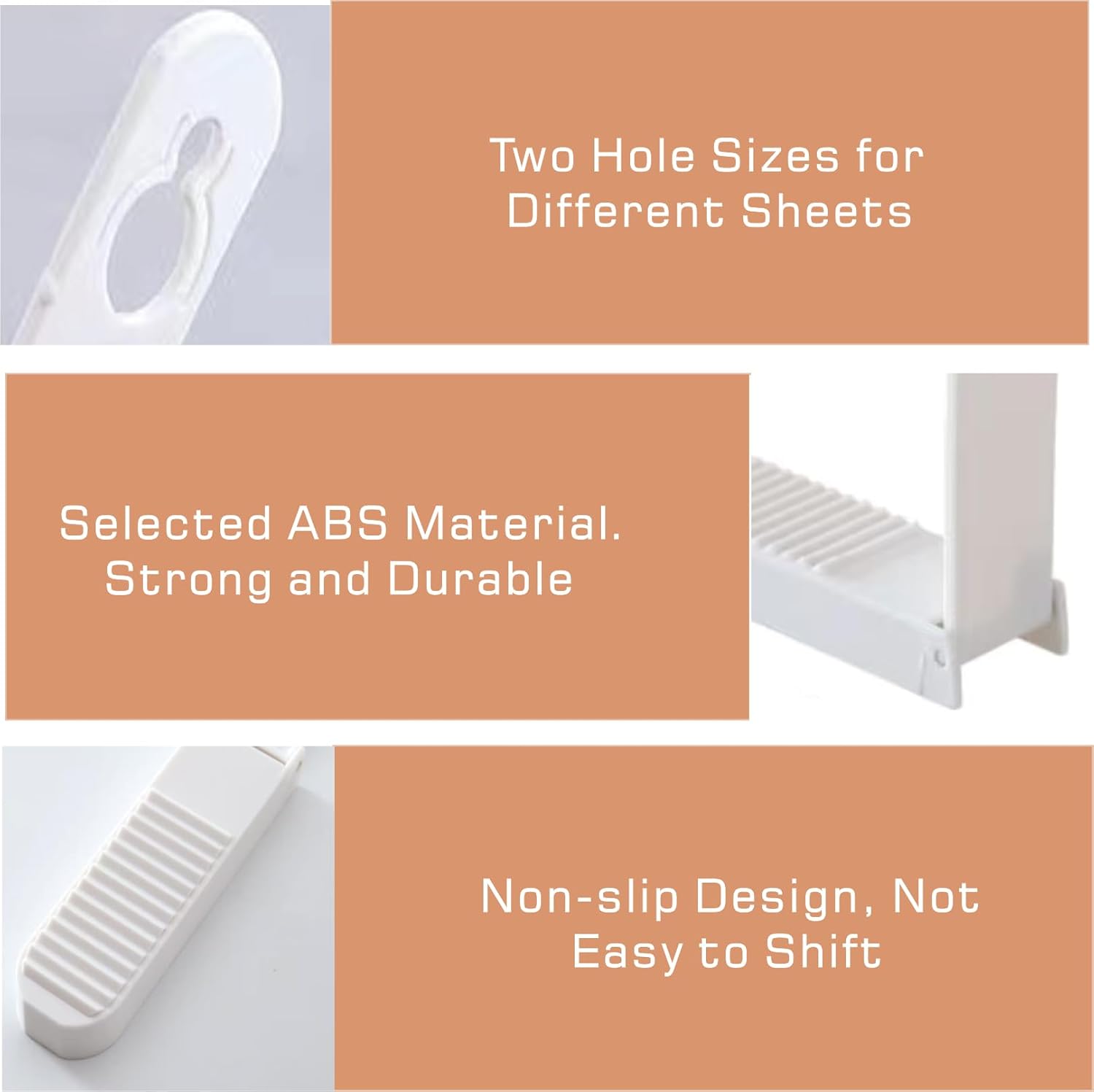 6pcs Bed Sheet Holder with 2 in 1 Sheet Locks
