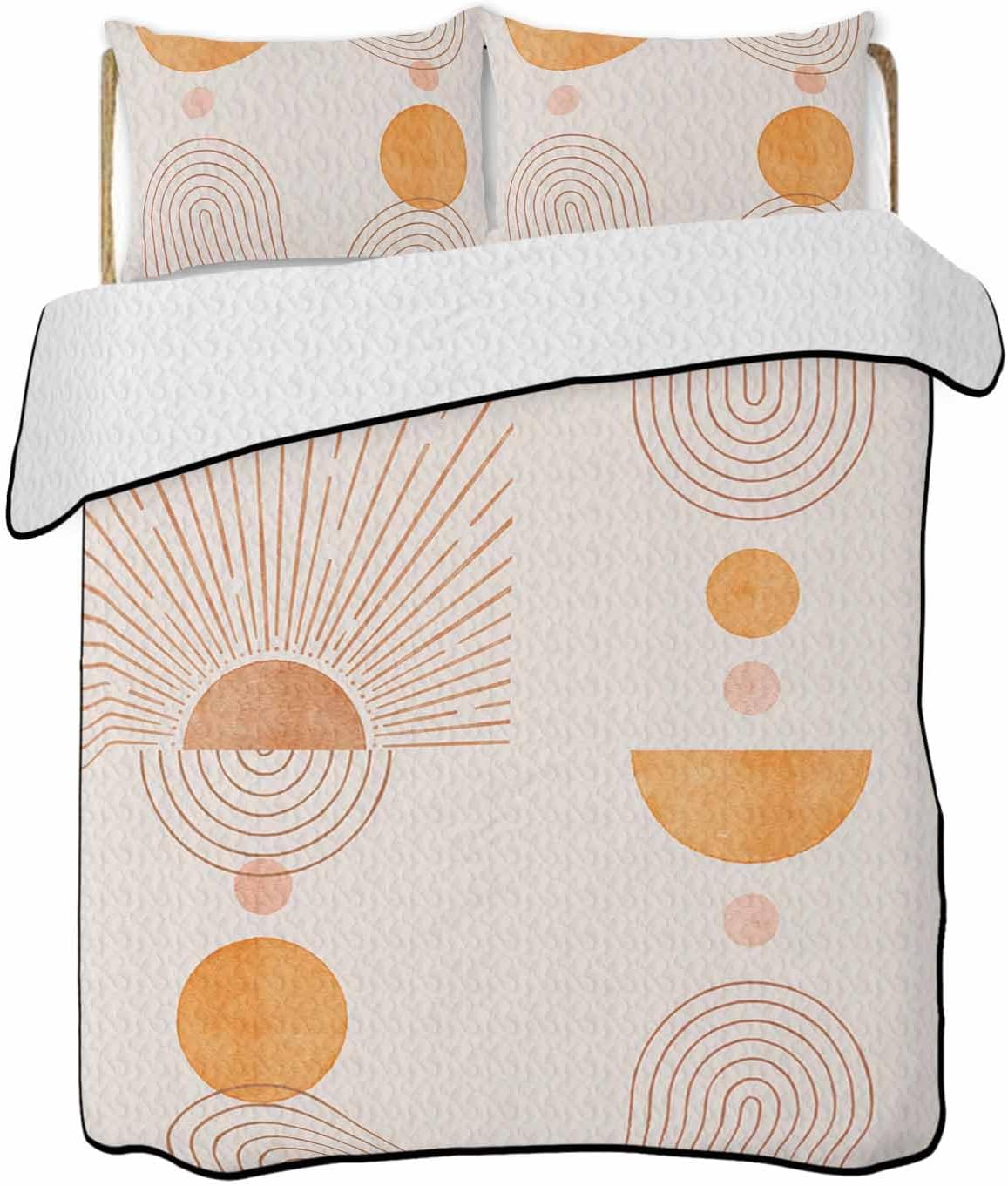 Chucoco Twin XL Quilt Bedding Set with 3 Pieces