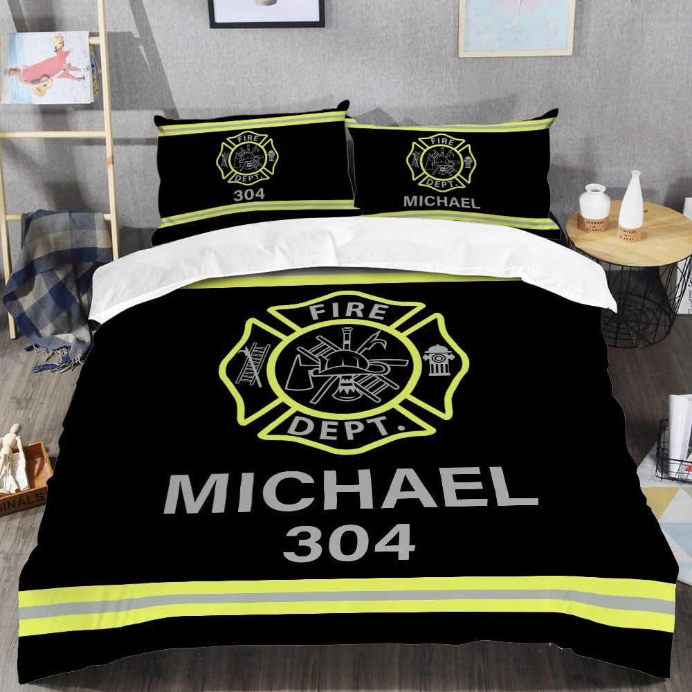 CAPOZEN Firefighter Bedding Set for Kids and Adults