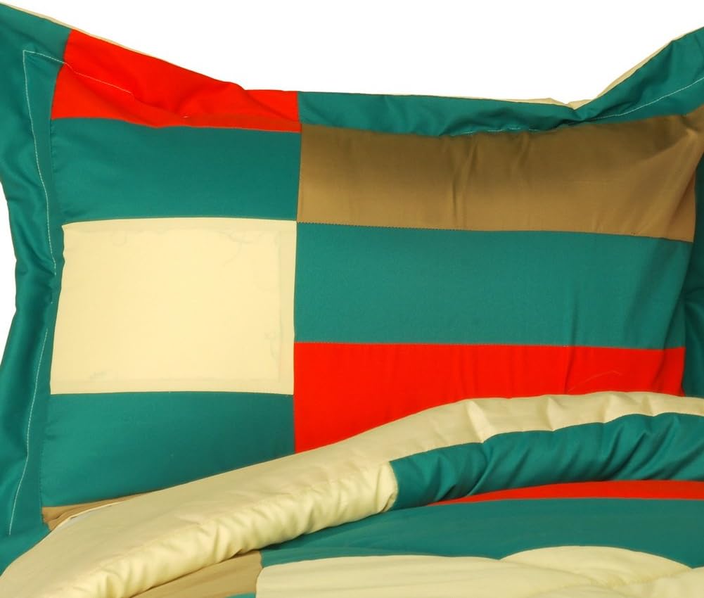 Joy Jungle Quilted Patchwork Comforter Set Twin Size