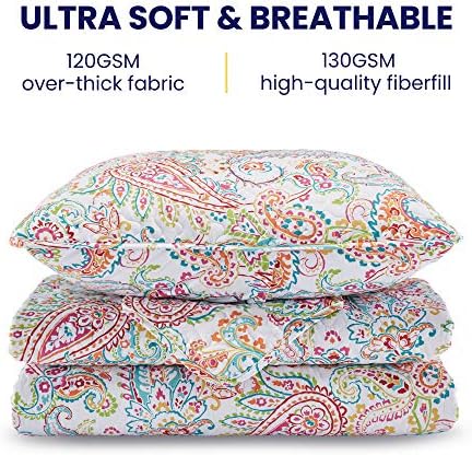 Sleep Zone 3-Piece Printed Quilt Set - Full Queen Size