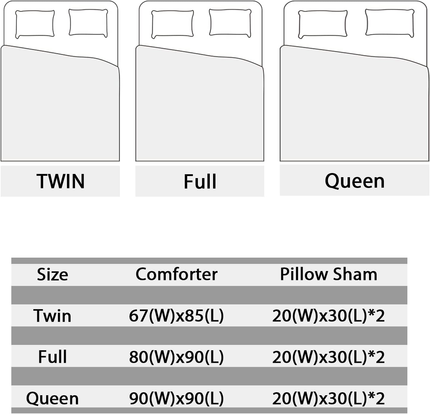 AILONEN Rabbit Comforter Set Twin Size