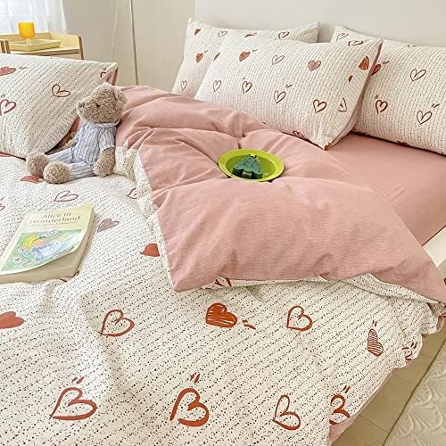 BlueBlue Heart Kids Duvet Cover Twin Set