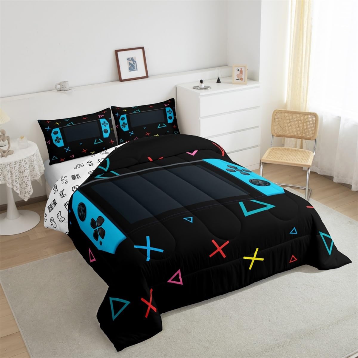 Feelyou Gamer Comforter Set for Boys Twin Size